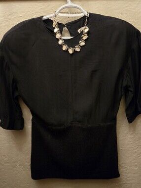 Vintage Gianfranco Ferre Made in Italy Black Trim Dress Minimalist tunic